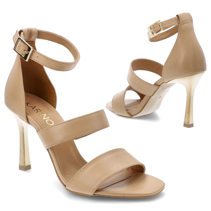 Sandalen KARINO - 5677/022-P Beż/Lico