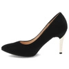 Halbschuhe DAMISS - DS-531/1/A Czarny Zamsz/Złoto