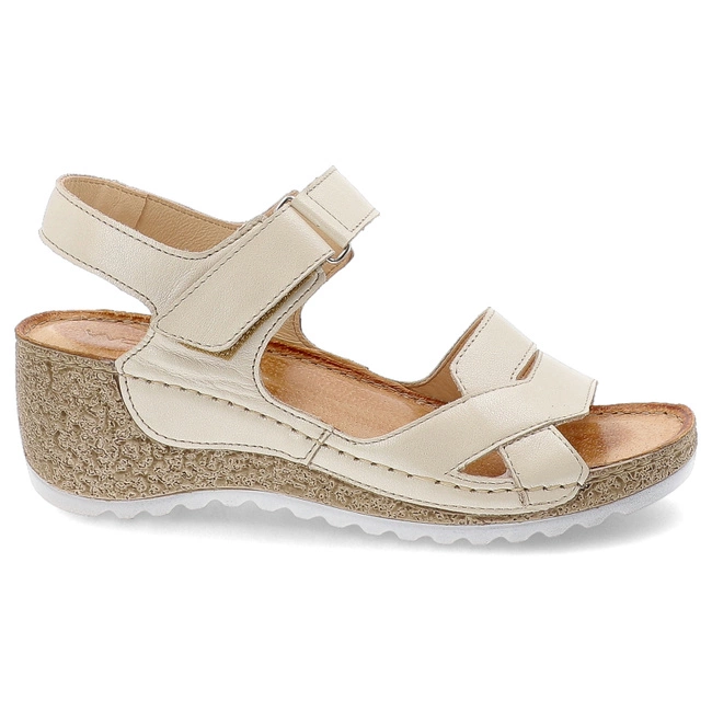 Sandalen WASAK - 0757 Waniliowy